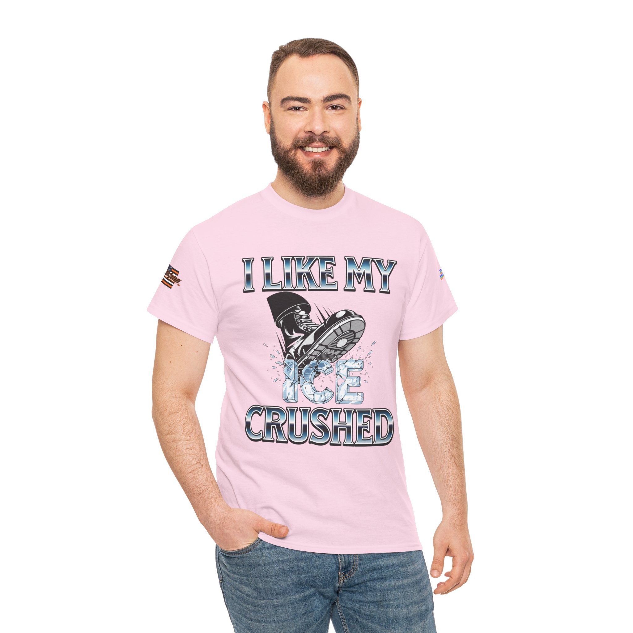 I Like My ICE Crushed Unisex Heavy Cotton Gildan Tee, Casual Wear, Gift for Activists, Comfortable Protest Wear