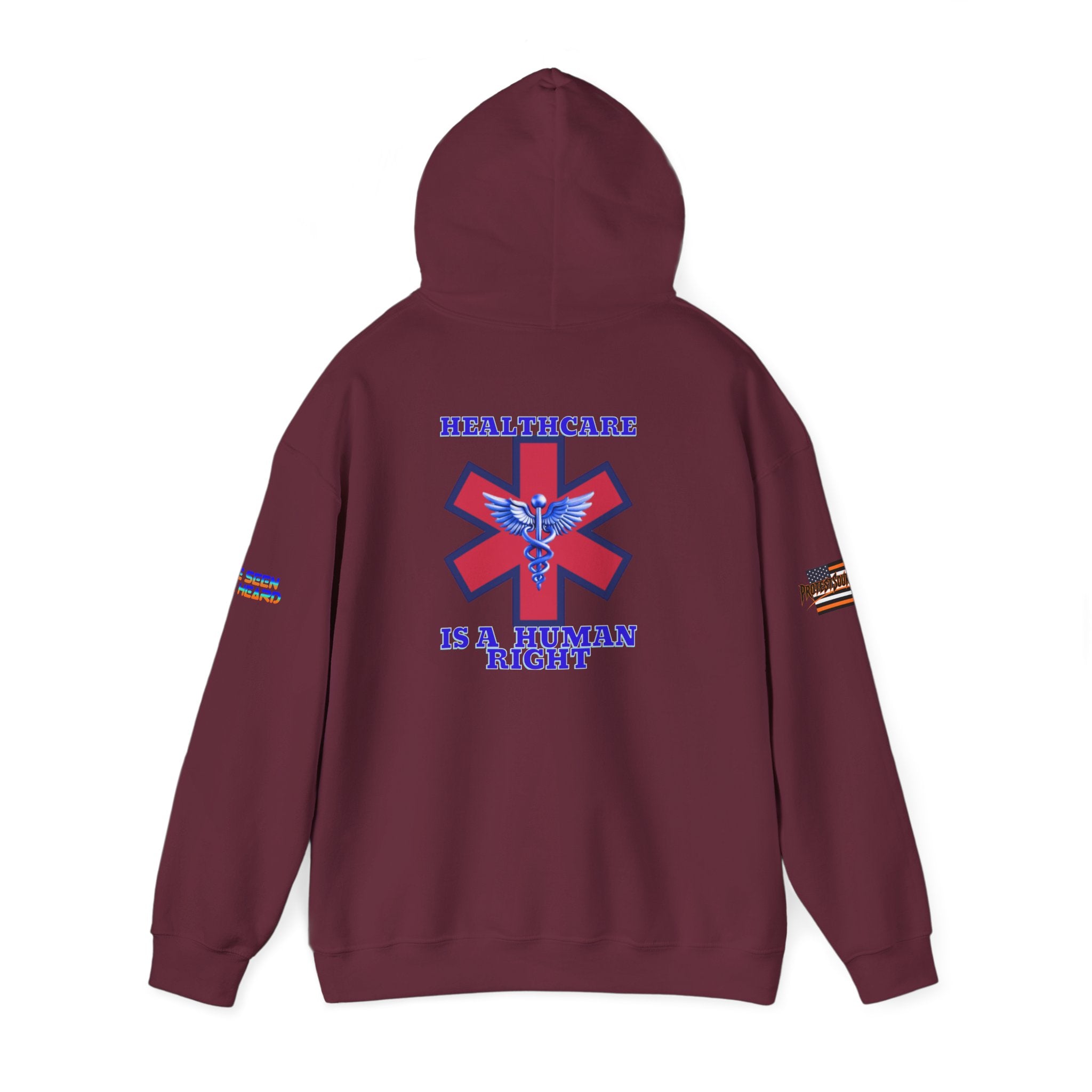 Healthcare is a Human Right Unisex Heavy Blend Gildan Hoodie