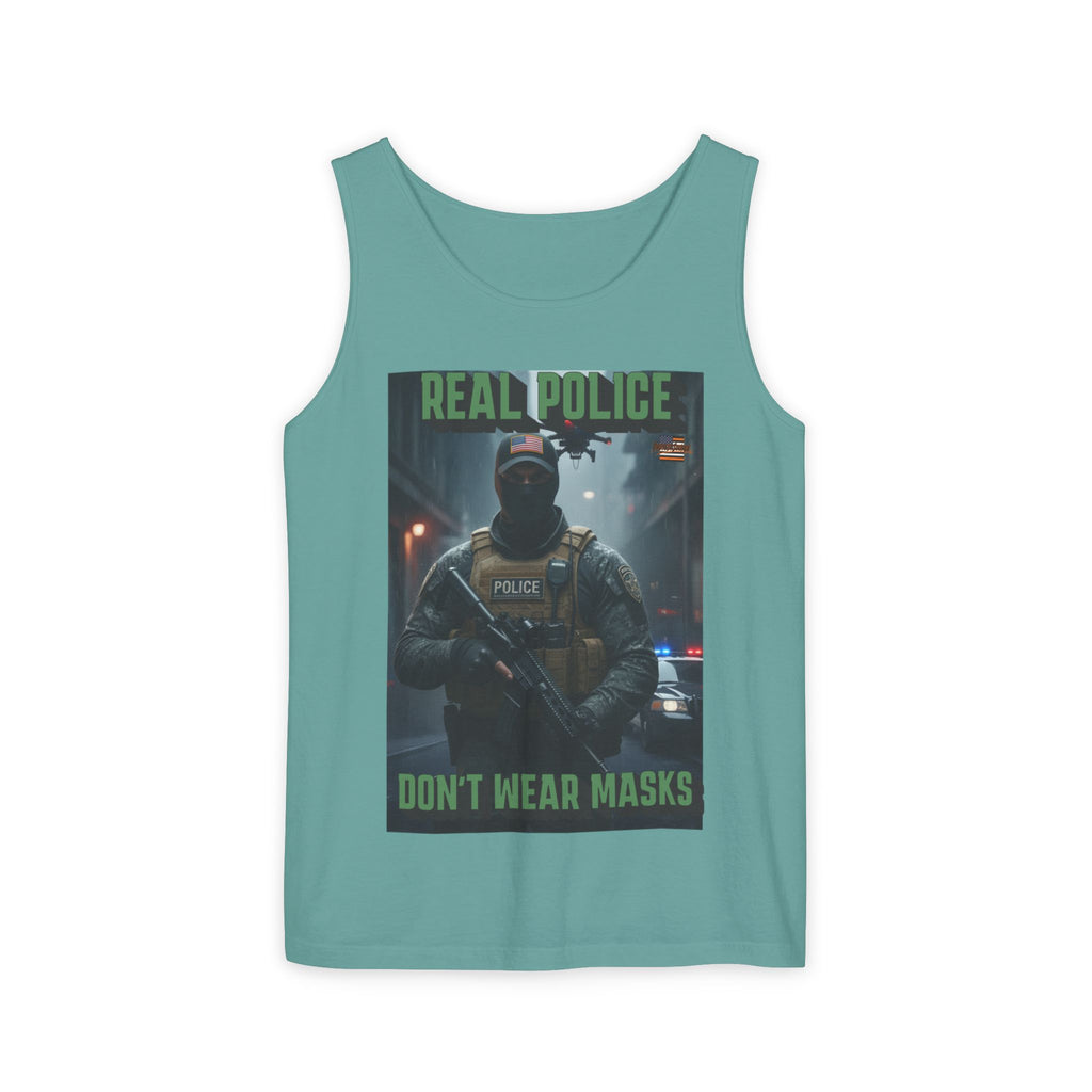 Real Police Don't Wear Masks Unisex Cotton Tank Top