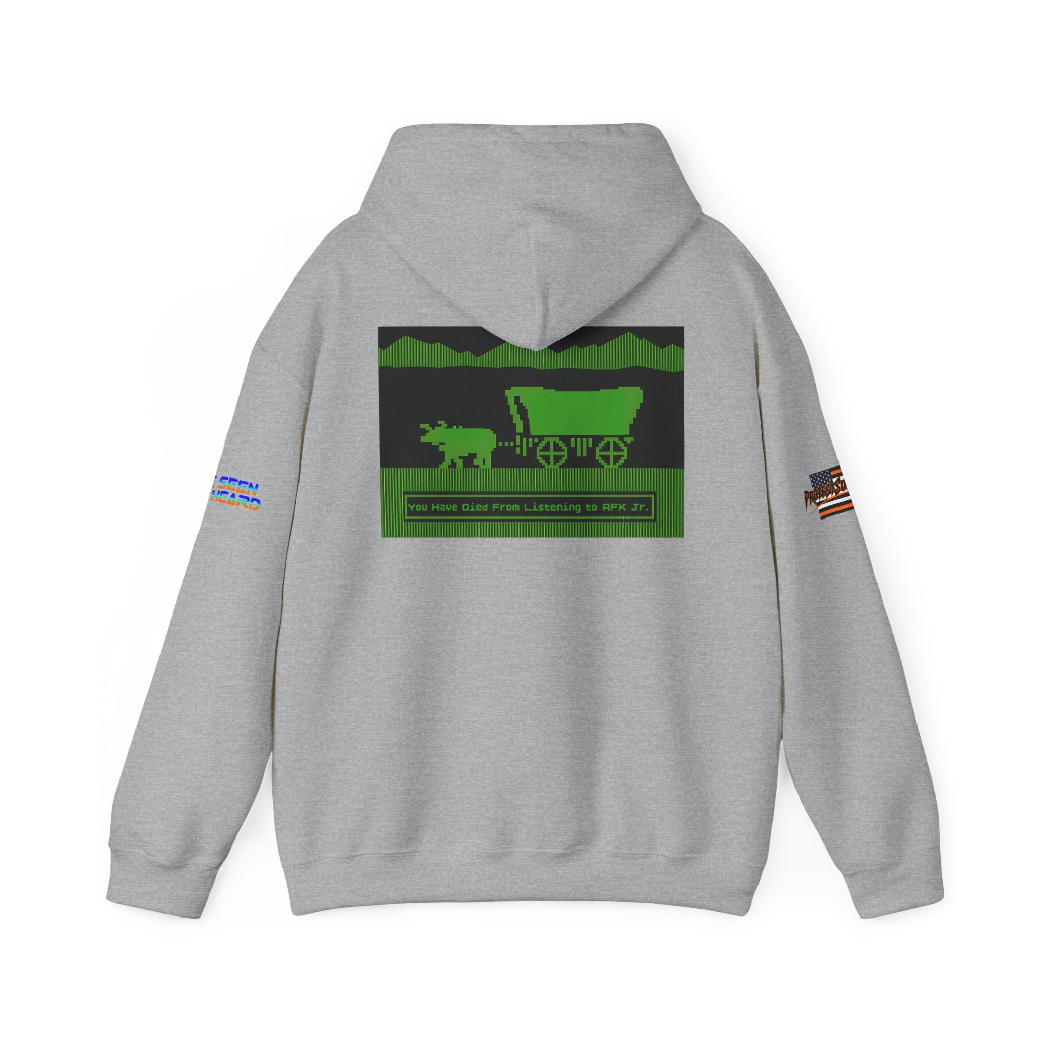 RFK Jr. Kills Unisex Heavy Blend Gildan Hoodie Sweatshirt, Casual Wear, Gift for Activists, Comfortable Protest Wear