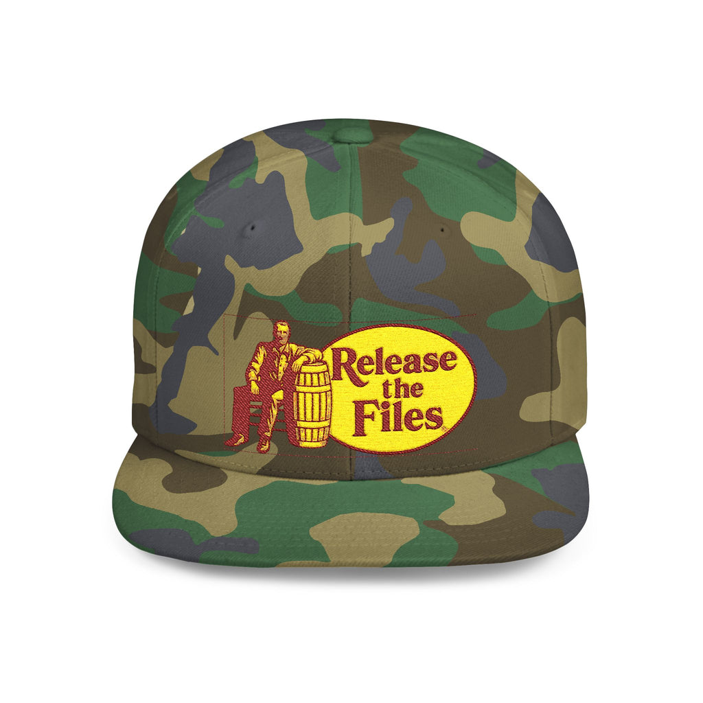Release The Files Camo Snapback Hat