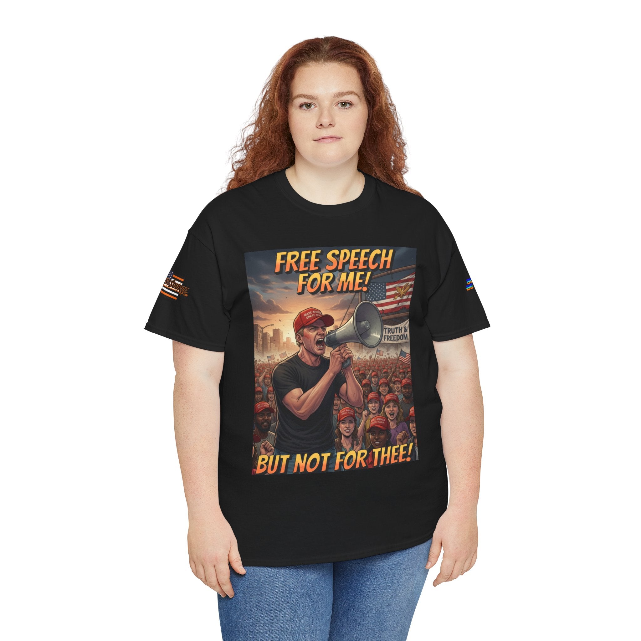 Free Speech for Me, but Not for Thee Unisex Heavy Cotton Gildan Tee, Casual Wear, Gift for Activists, Comfortable Protest Wear