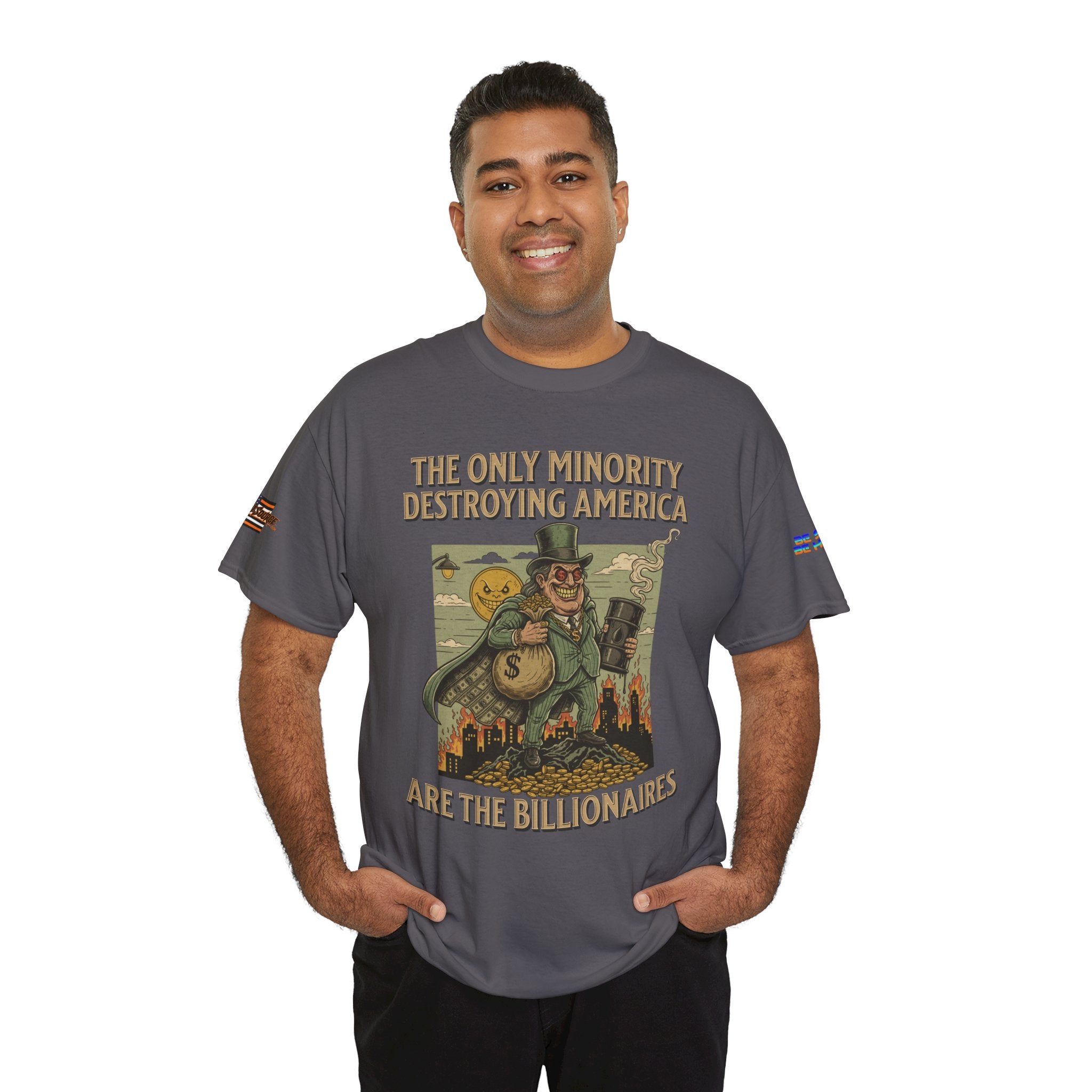 The Only Minority Destroying America Unisex Heavy Cotton Gildan Tee, Casual Wear, Gift for Activists, Comfortable Protest Wear