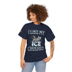 I Like My ICE Crushed Unisex Heavy Cotton Gildan Tee, Casual Wear, Gift for Activists, Comfortable Protest Wear