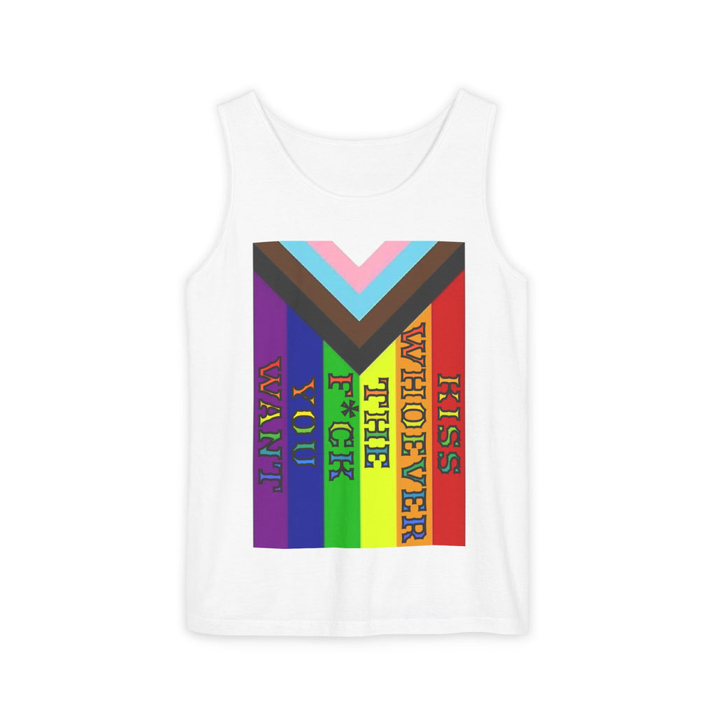 Kiss Whoever The F*ck You Want Unisex Cotton Tank Top
