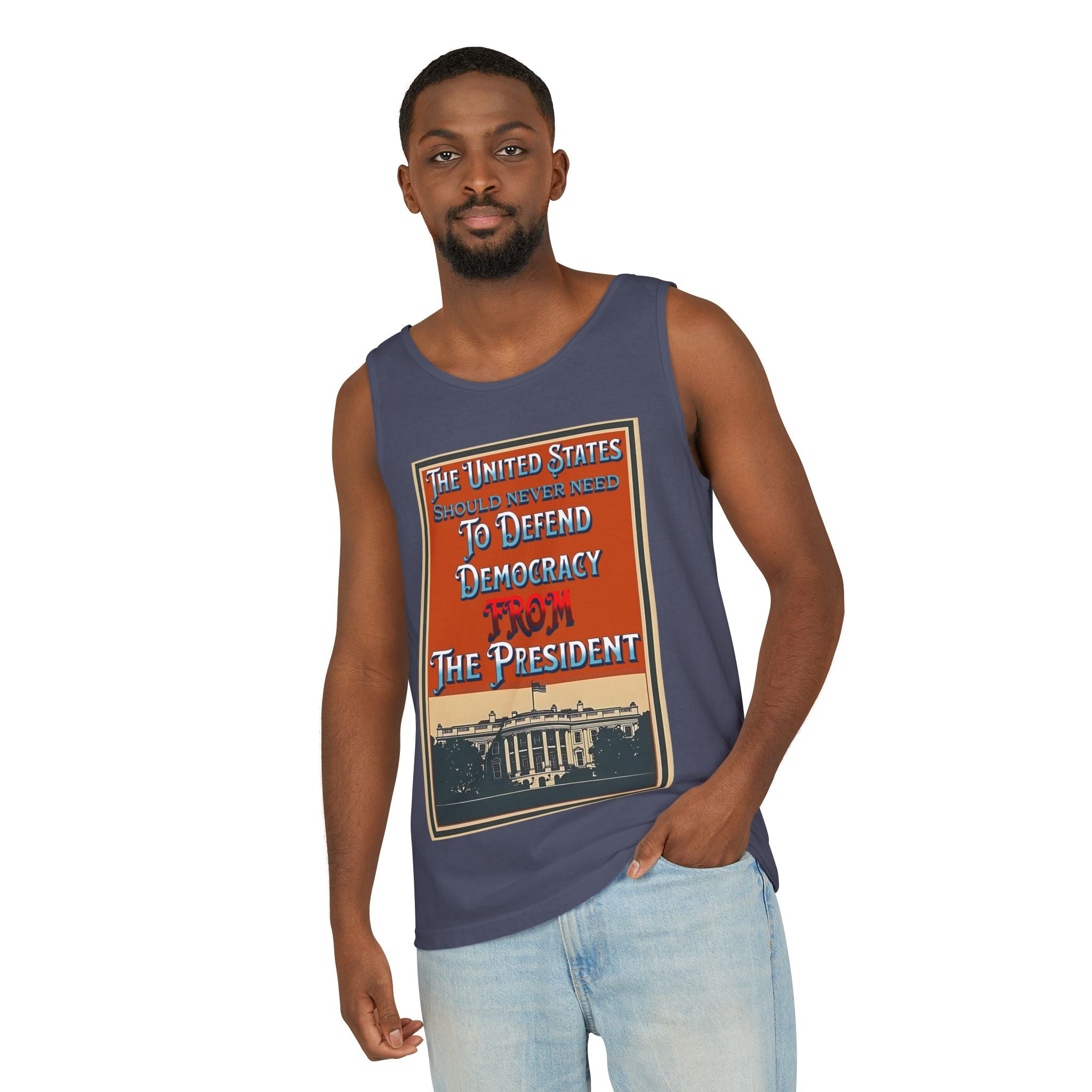 Defending Democracy Unisex Cotton Tank Top