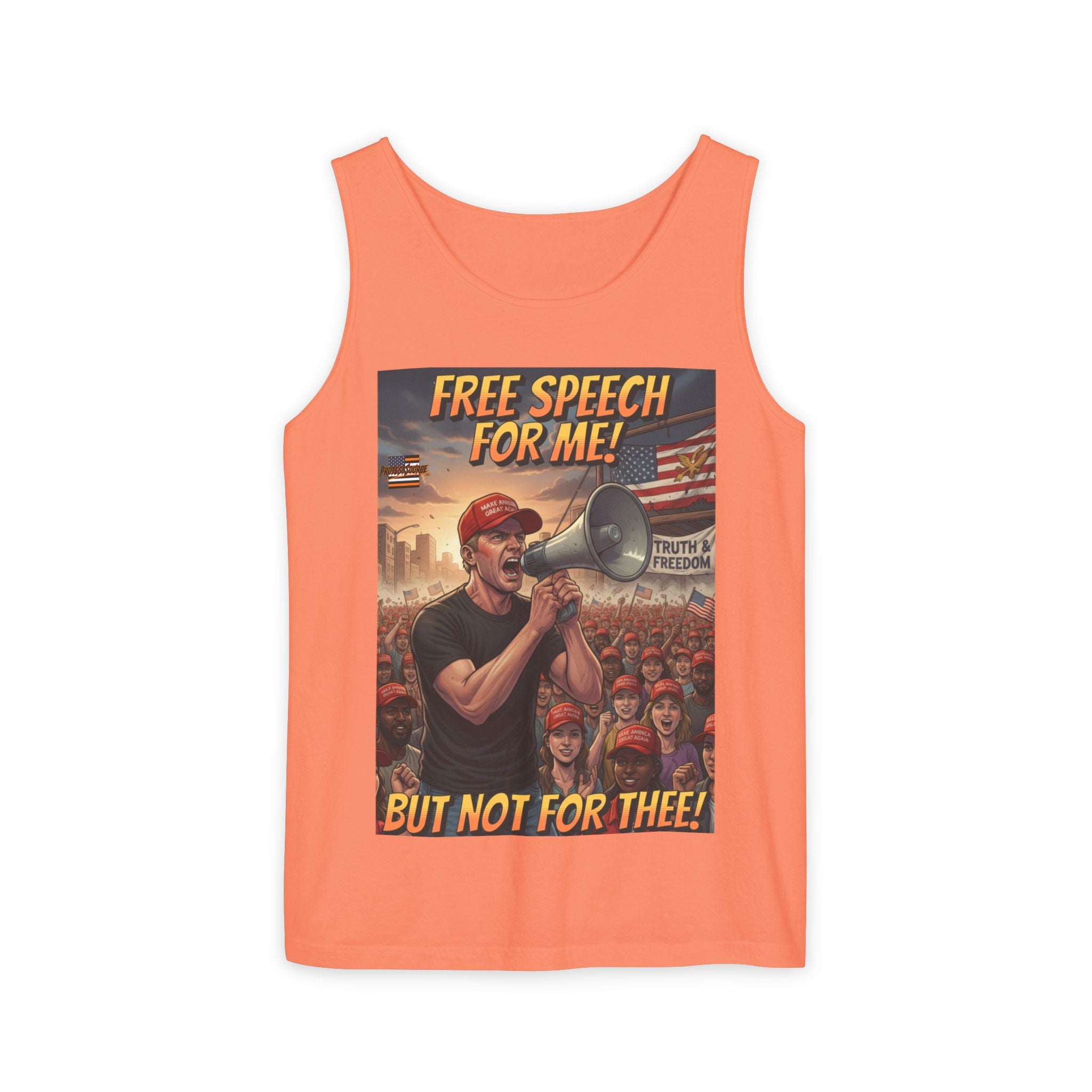 Free Speech For Me But Not For Thee Unisex Cotton Tank Top