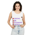 Morons Are Governing America Unisex Cotton Tank Top