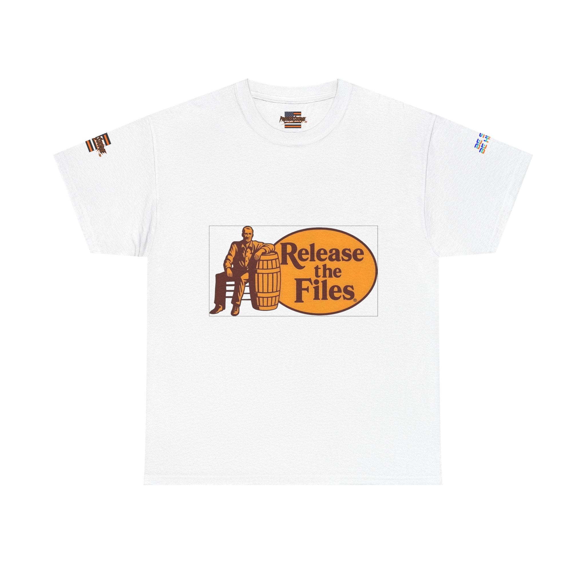 Release the Files Unisex Heavy Cotton Gildan Tee, Casual Wear, Gift for Activists, Comfortable Protest Wear