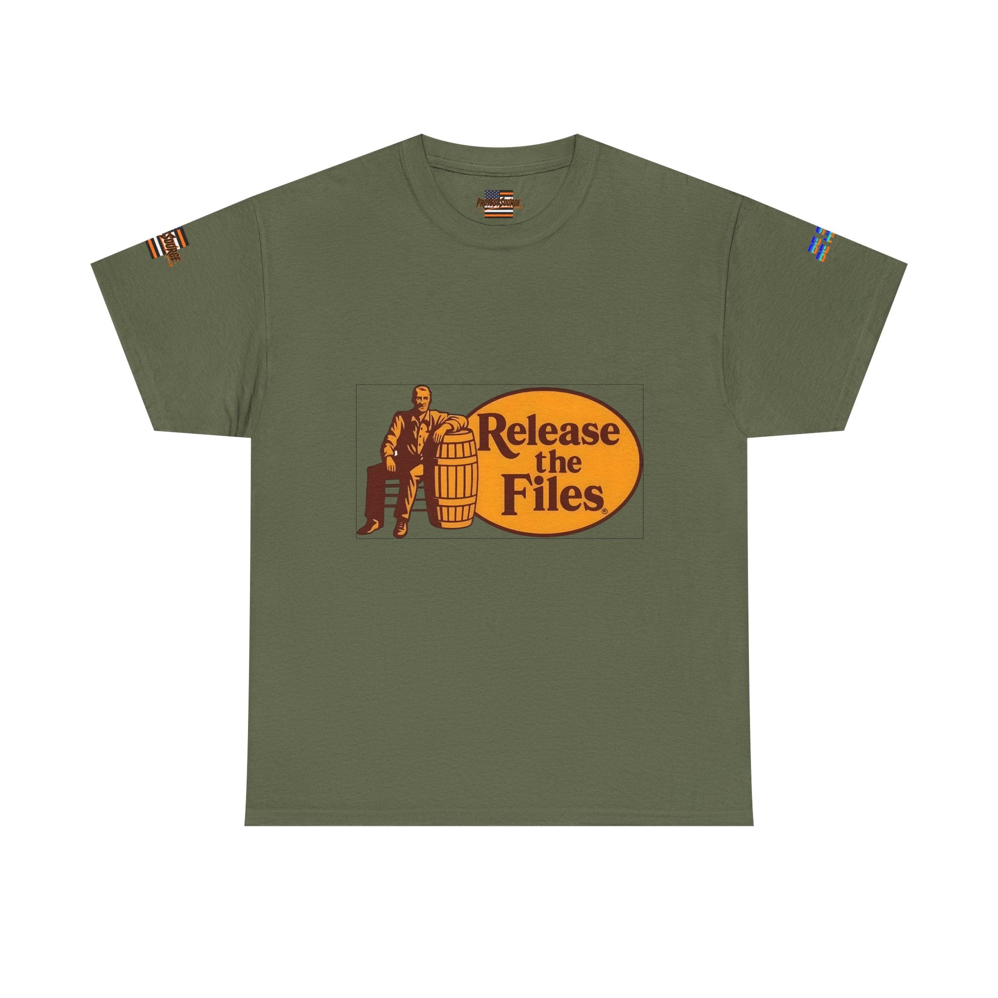 Release the Files Unisex Heavy Cotton Gildan Tee, Casual Wear, Gift for Activists, Comfortable Protest Wear