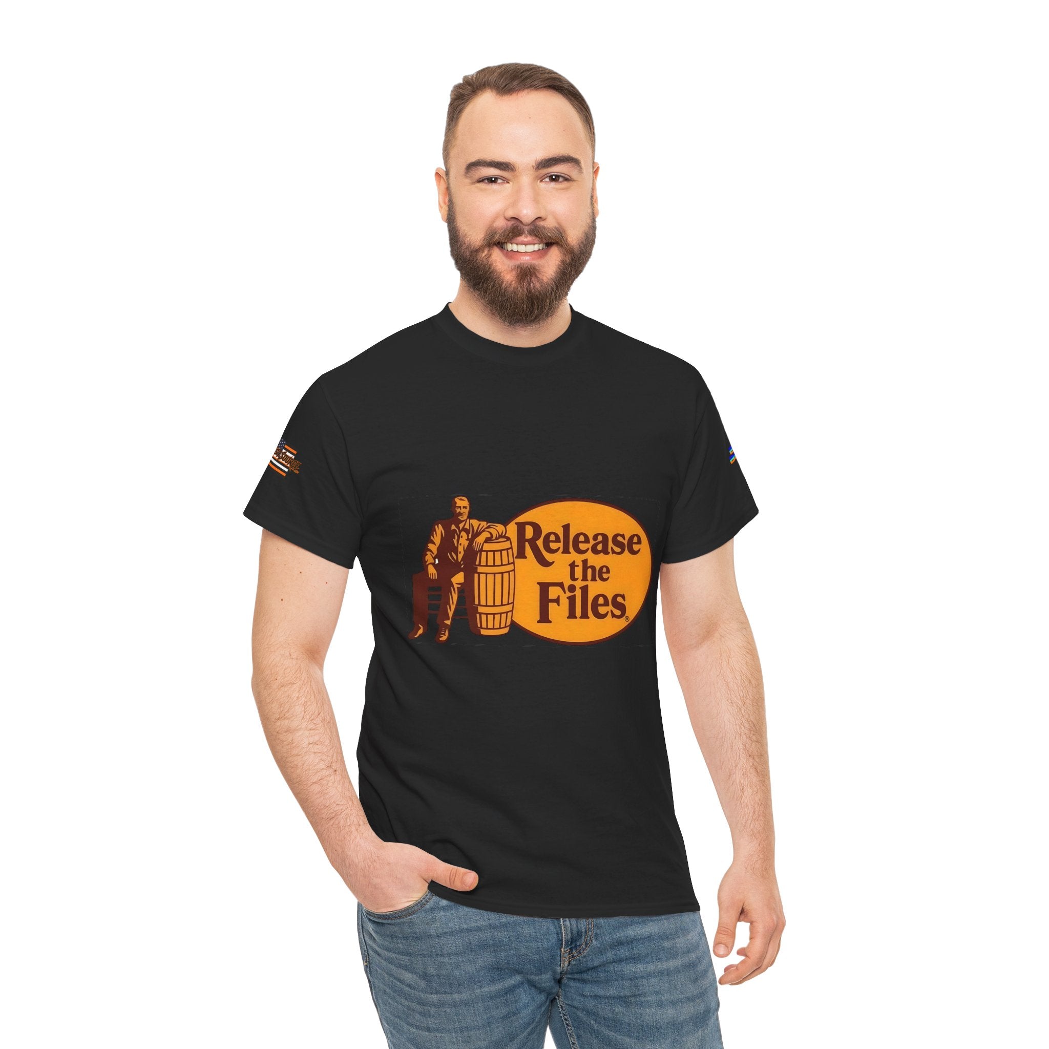 Release the Files Unisex Heavy Cotton Gildan Tee, Casual Wear, Gift for Activists, Comfortable Protest Wear
