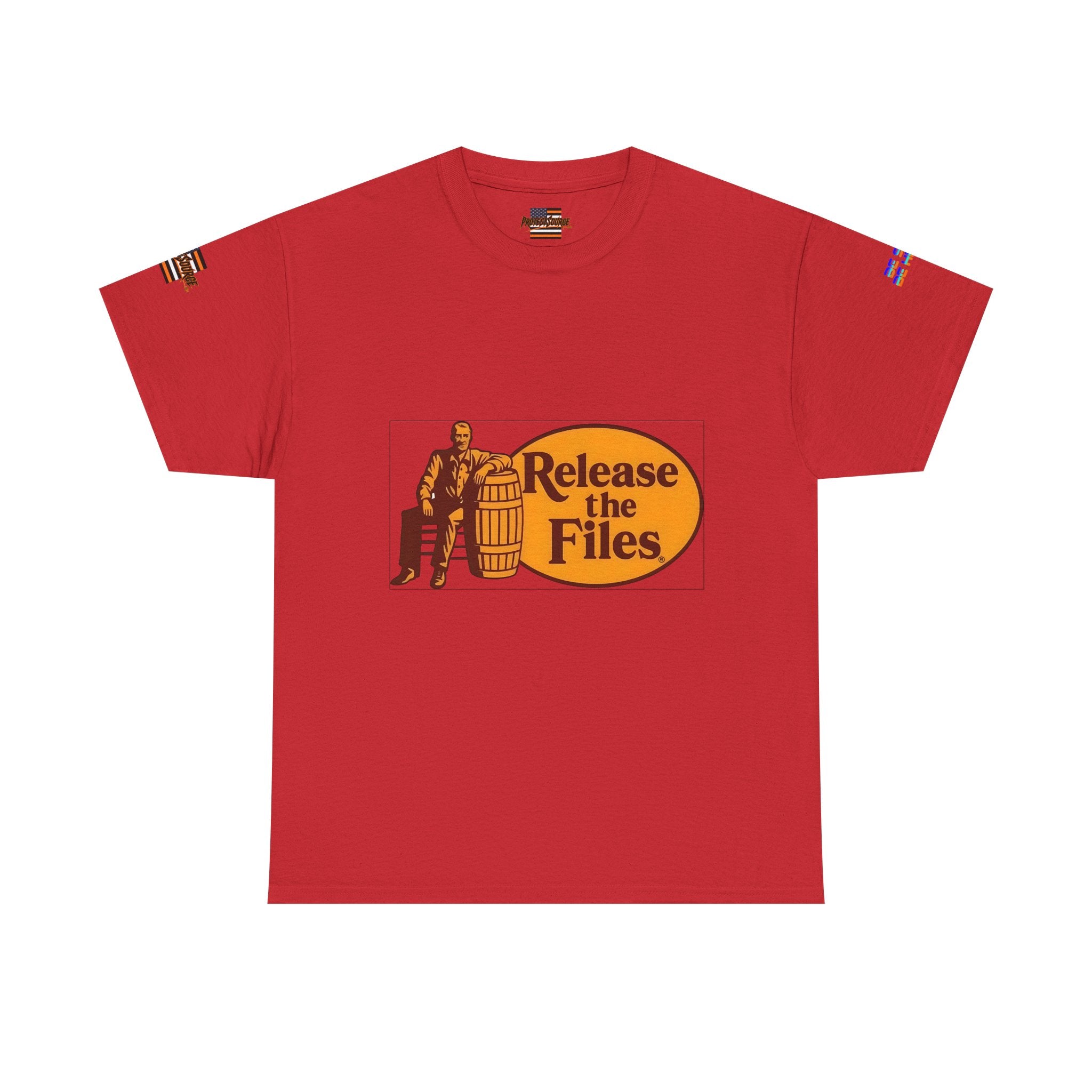 Release the Files Unisex Heavy Cotton Gildan Tee, Casual Wear, Gift for Activists, Comfortable Protest Wear