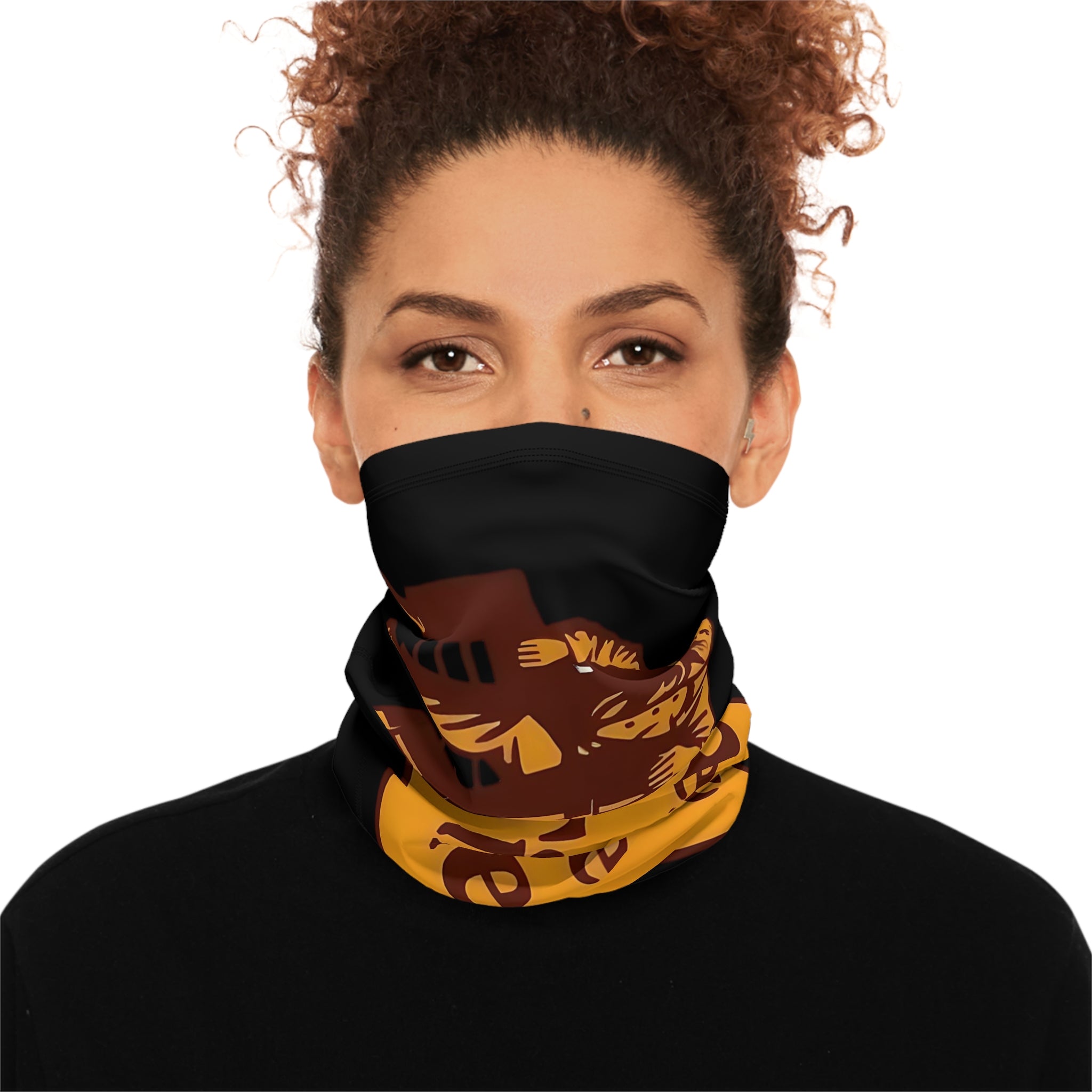Release The Files Winter Neck Gaiter with Drawstring, Protest Gear, Winter Accessories, Outdoor Wear, Gift for Activists, Cozy Neckwarmer