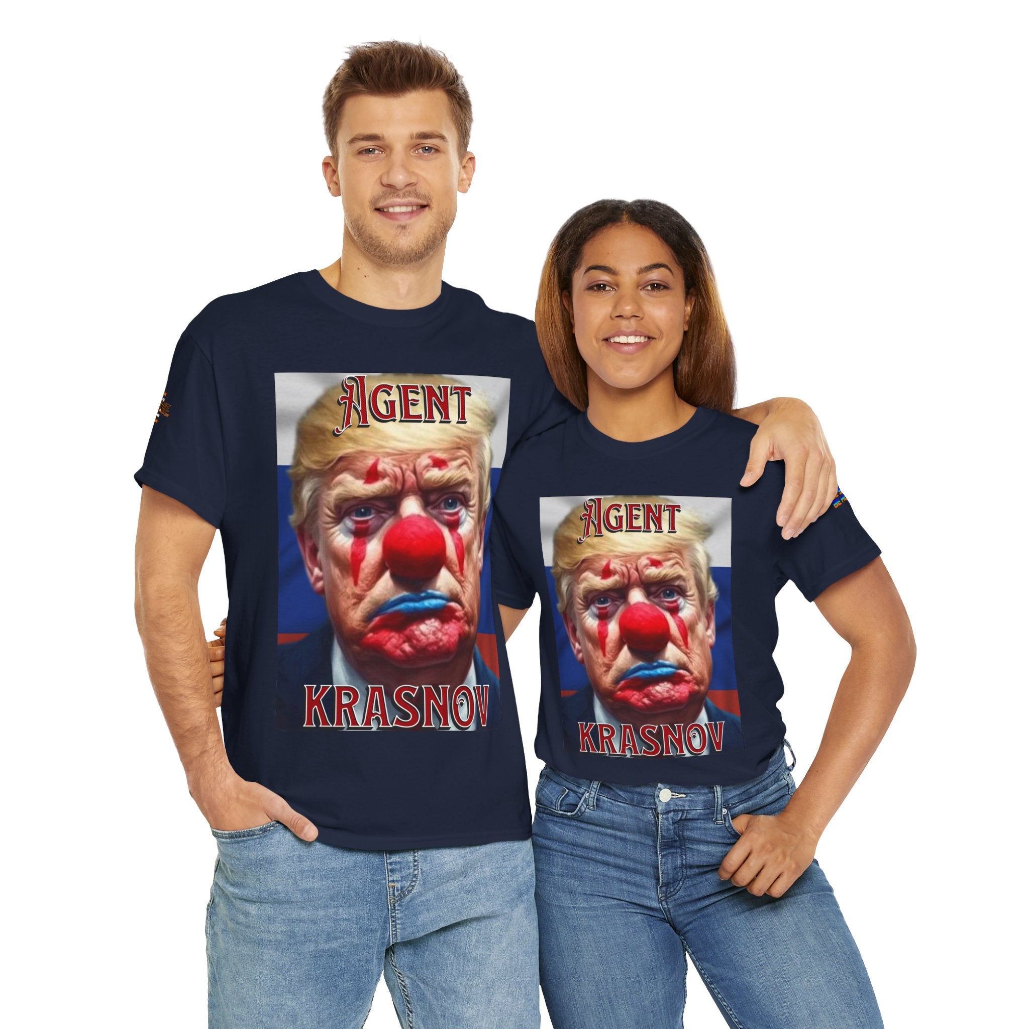 Agent Krasnov Unisex Heavy Cotton Gildan Tee, Casual Wear, Gift for Activists, Comfortable Protest Wear