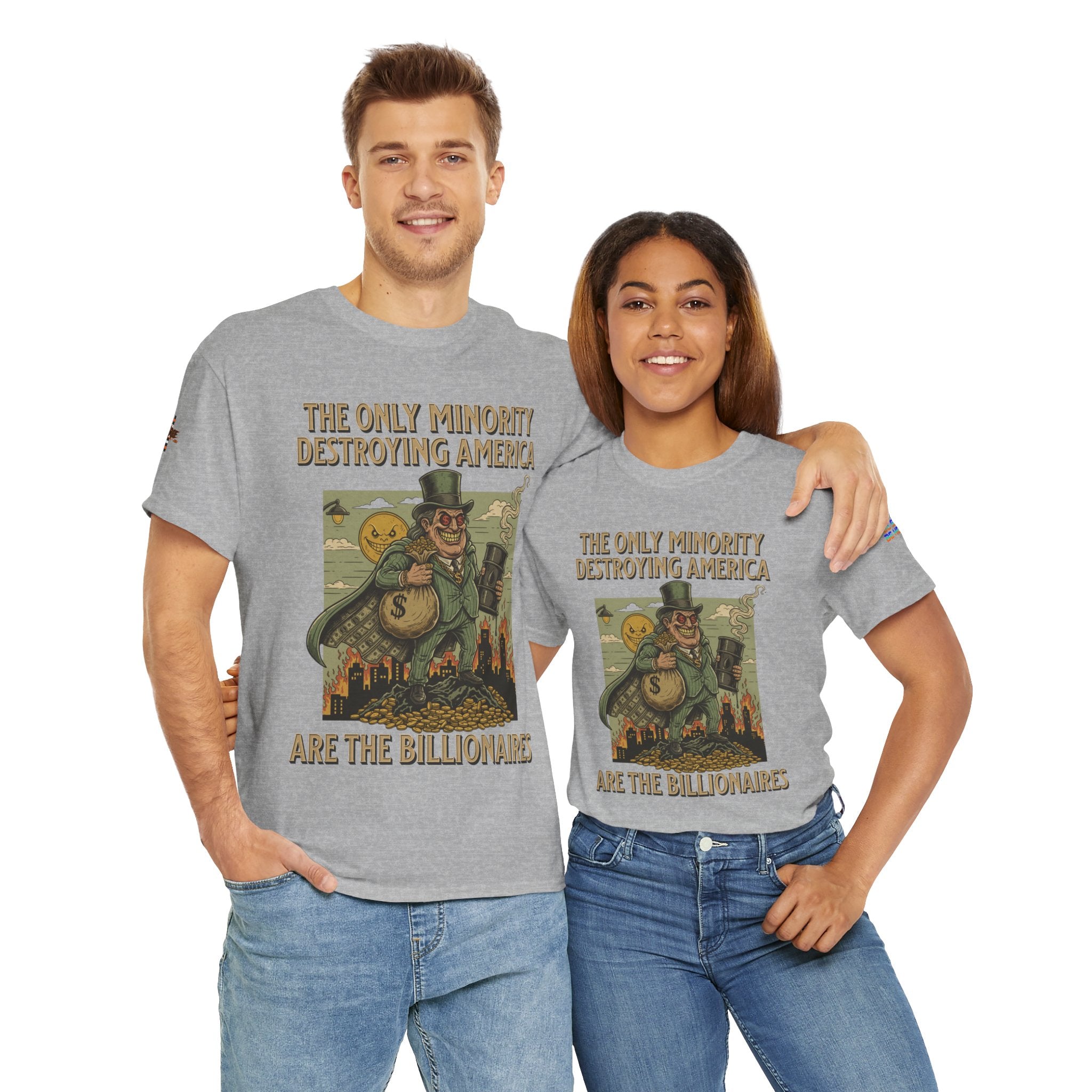 The Only Minority Destroying America Unisex Heavy Cotton Gildan Tee, Casual Wear, Gift for Activists, Comfortable Protest Wear