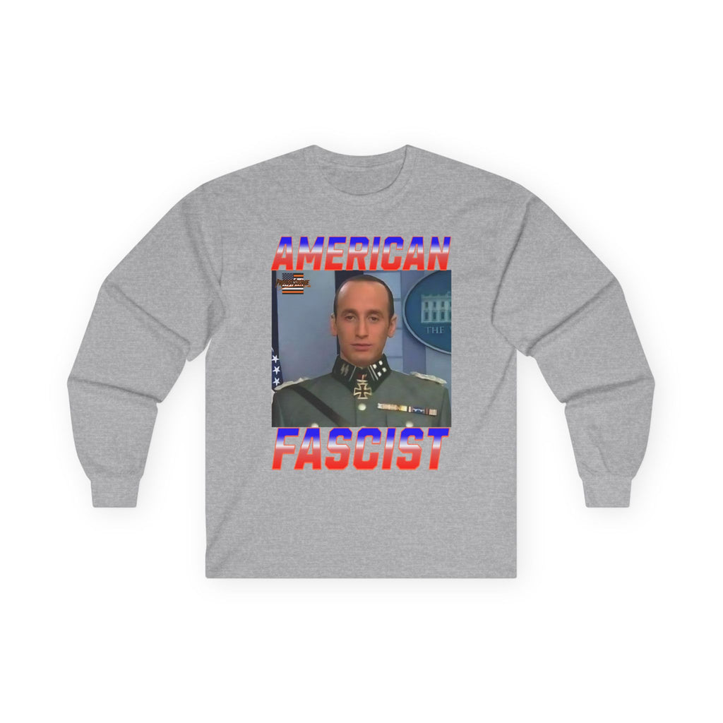 American Fascist Long Sleeve Cotton Gildan Tee