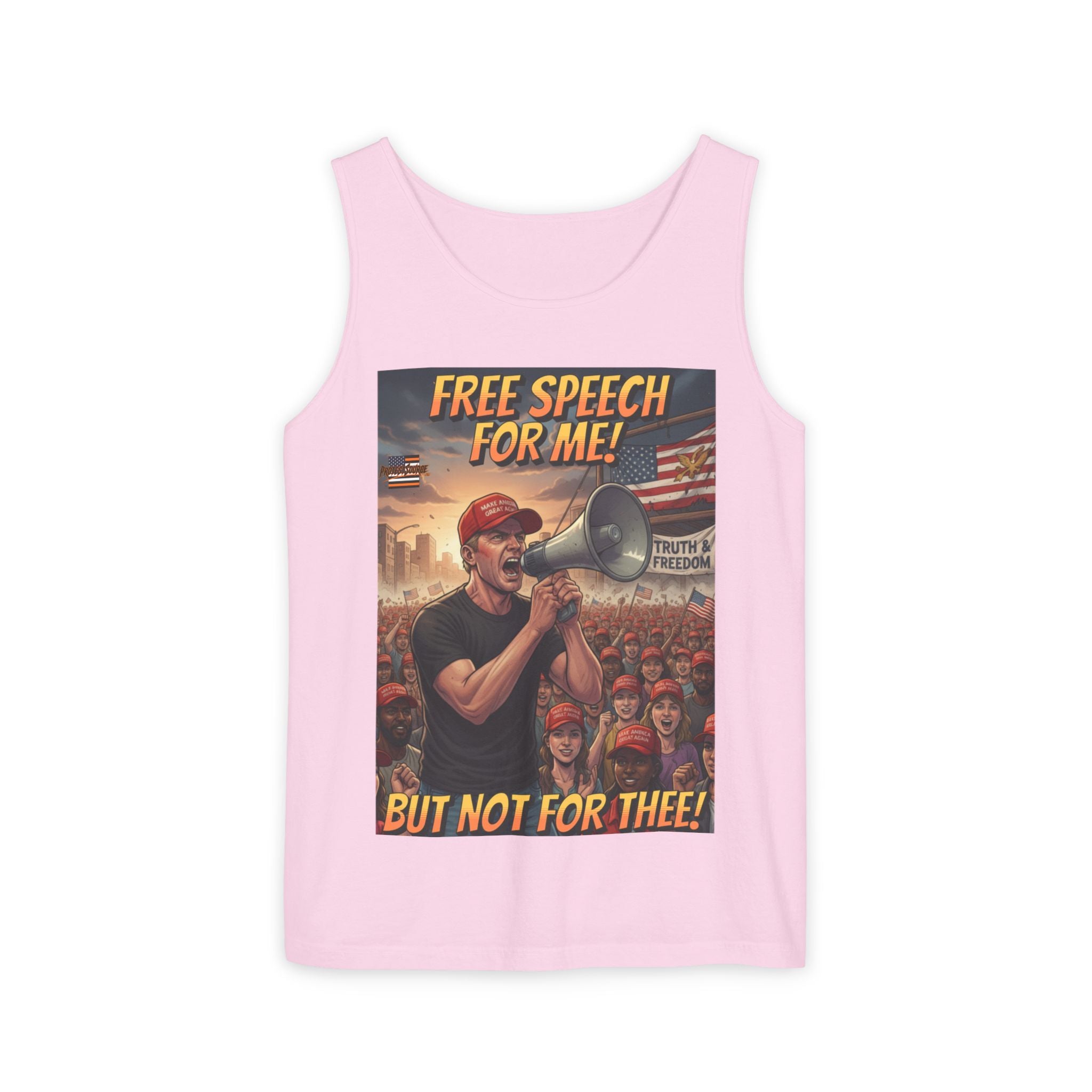 Free Speech For Me But Not For Thee Unisex Cotton Tank Top