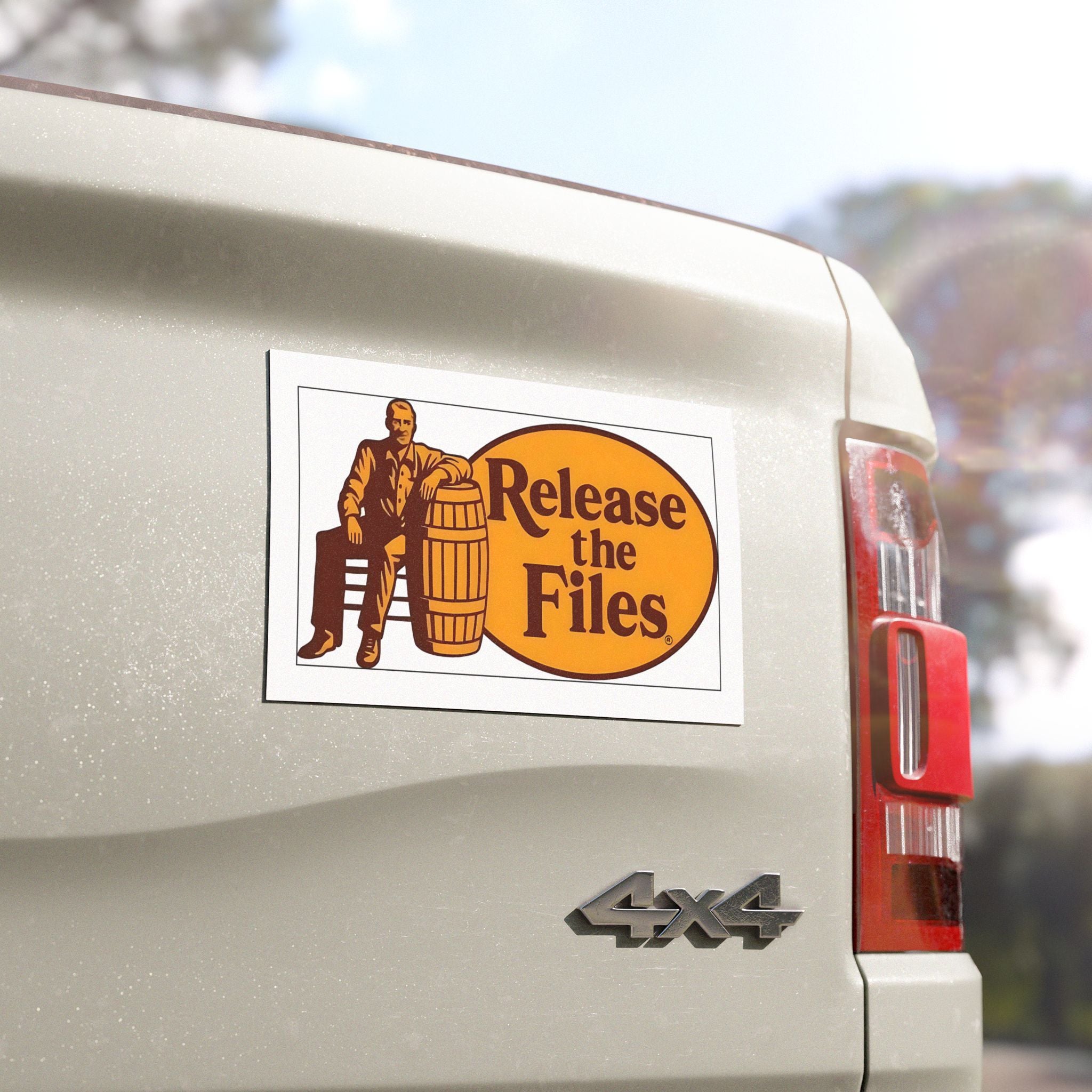 Release the Files Vinyl Car/Fridge Magnet