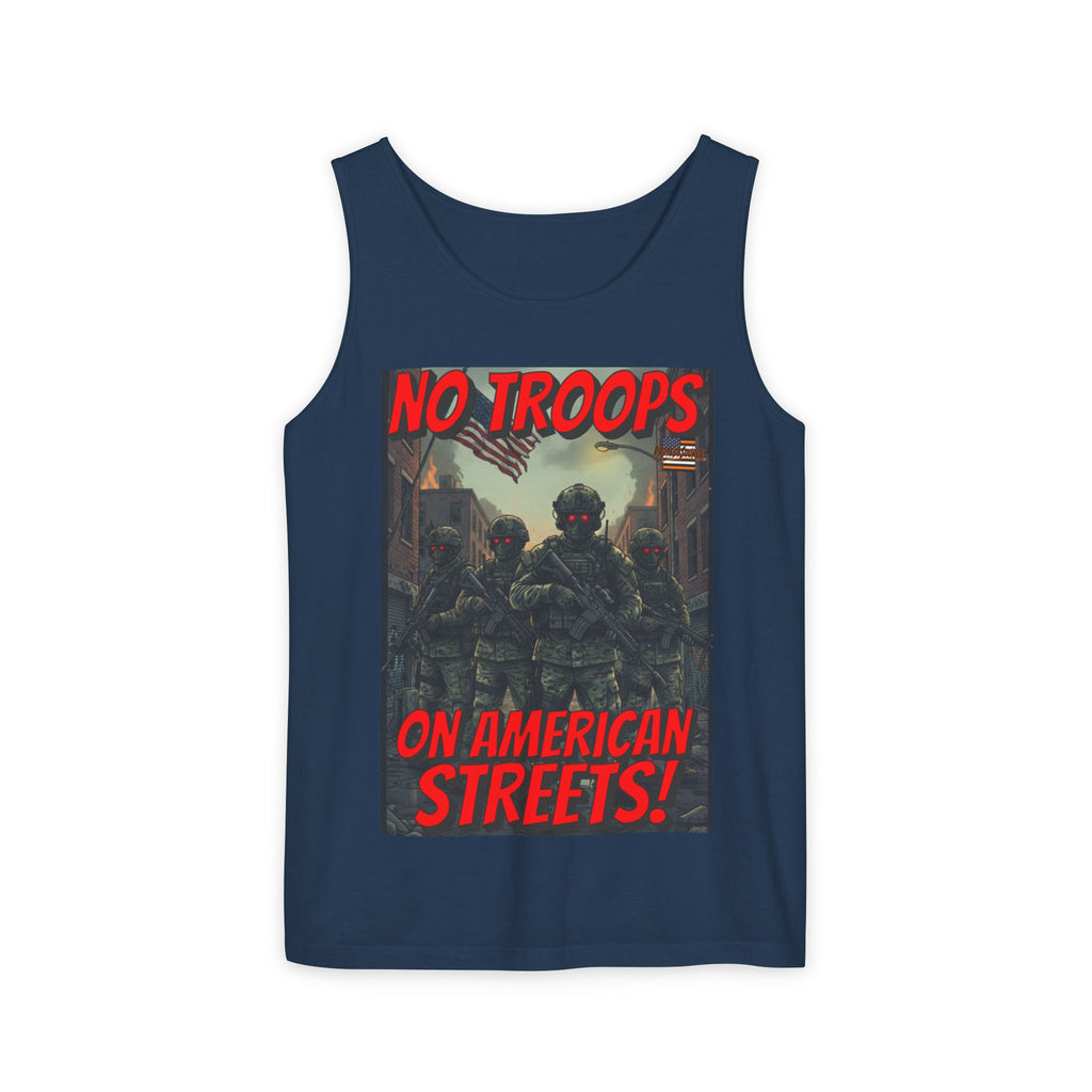 No Troops On American Streets Unisex Cotton Tank Top