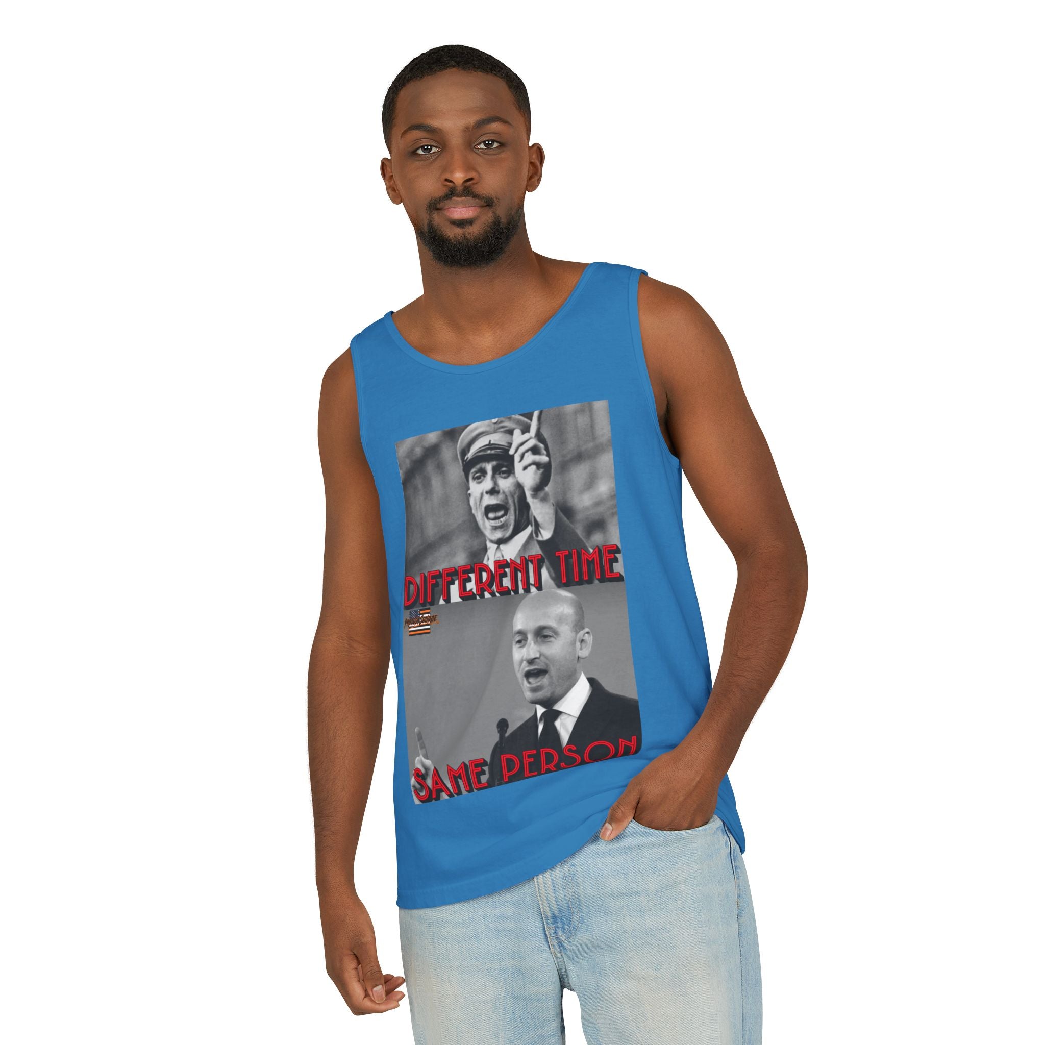 Different Time, Same Person Unisex Cotton Tank Top