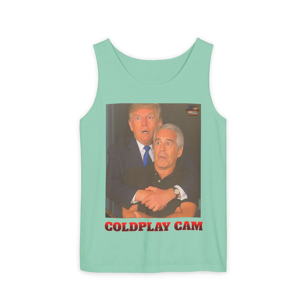 Trump and Epstein Coldplay Cam Unisex Cotton Tank Top
