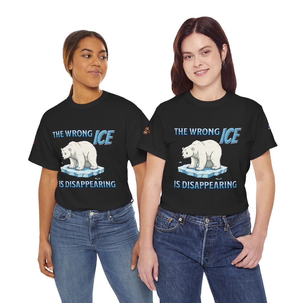 The Wrong ICE is Disappearing Unisex Heavy Cotton Gildan Tee