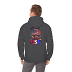 No Kings in the USA Unisex Heavy Blend Gildan Hoodie Sweatshirt, Casual Wear, Gift for Activists, Comfortable Protest Wear