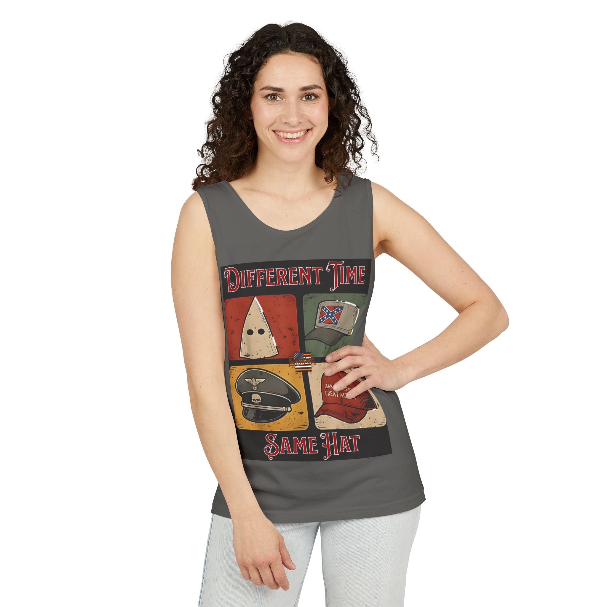 Different Time, Same Hat Unisex Cotton Tank Top