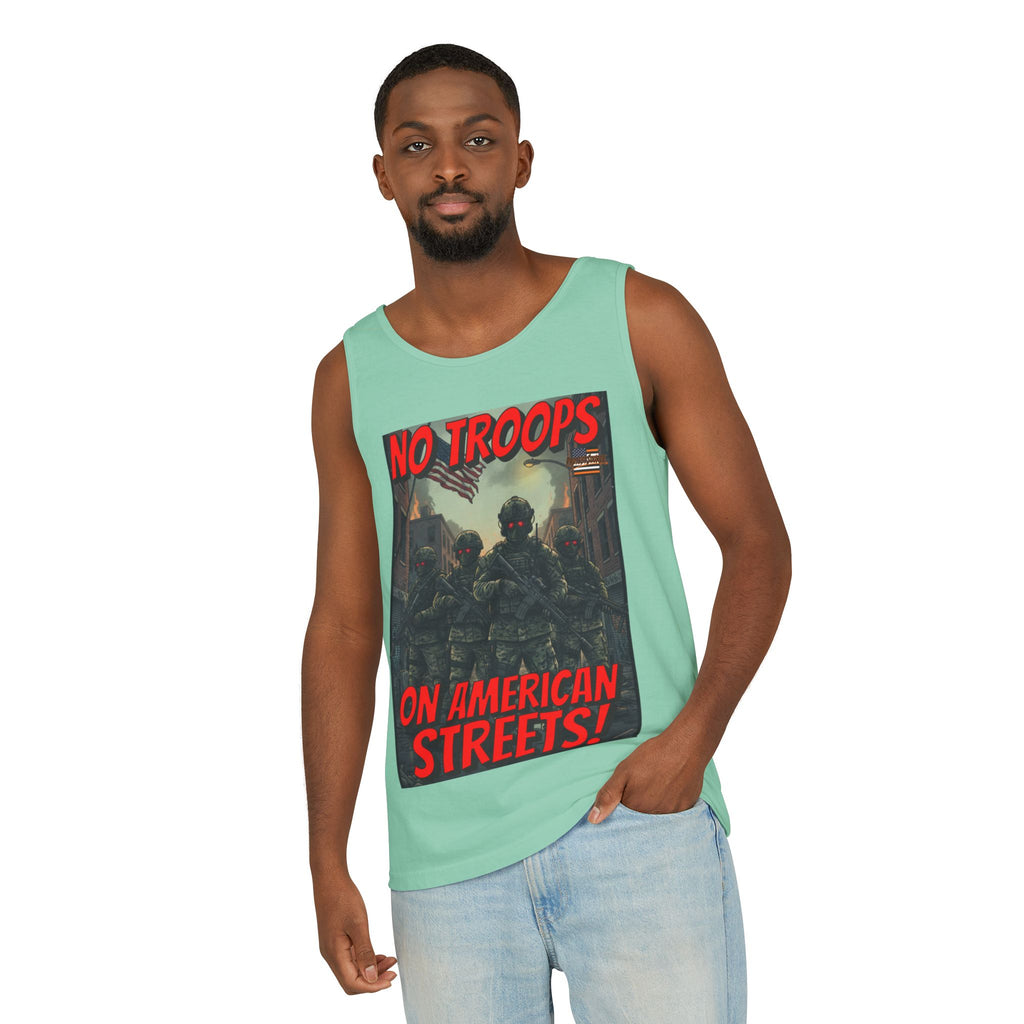 No Troops On American Streets Unisex Cotton Tank Top