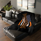 Defending Democracy 60" x 80" Velveteen Microfiber Blanket