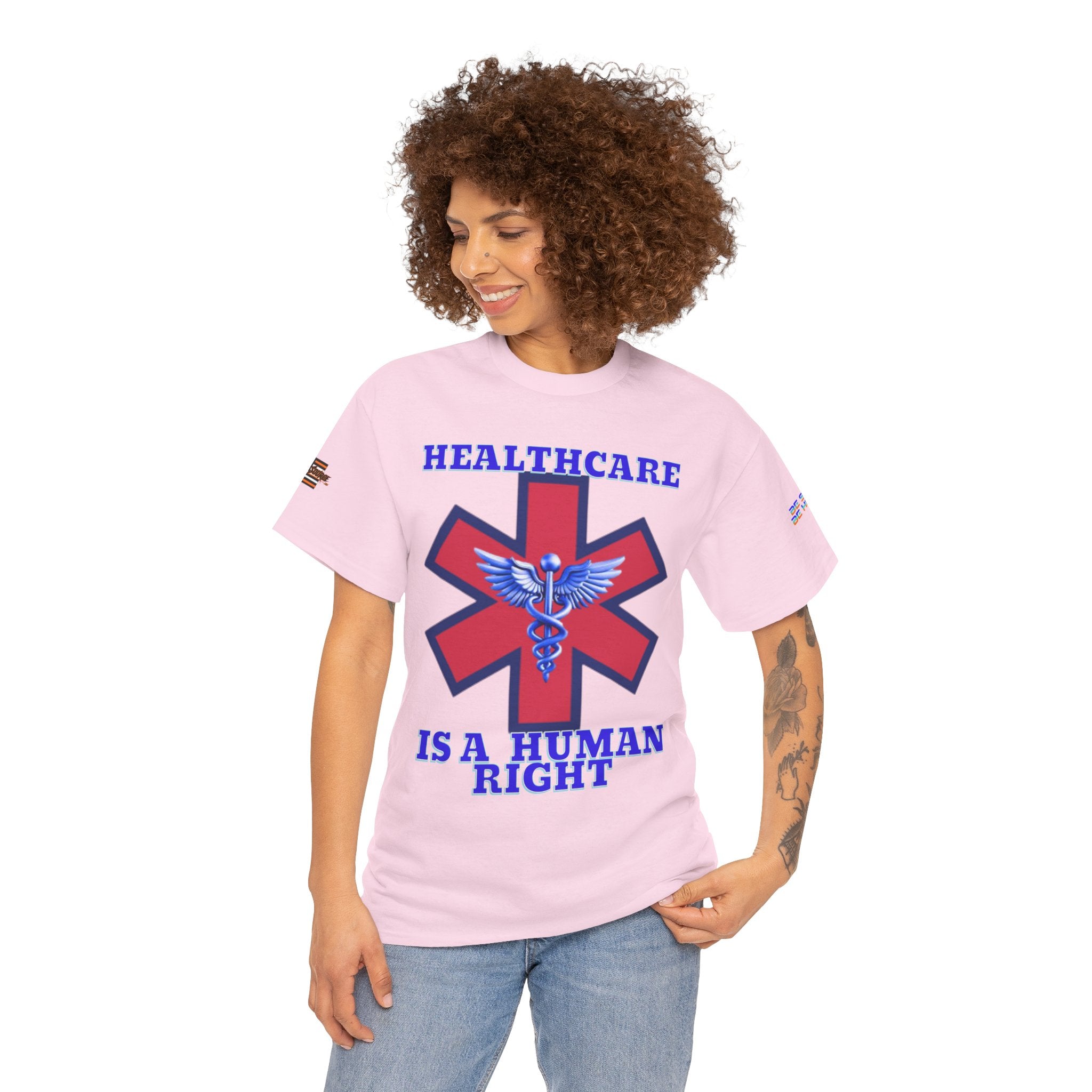 Healthcare is a Human Right Unisex Heavy Cotton Gildan Tee