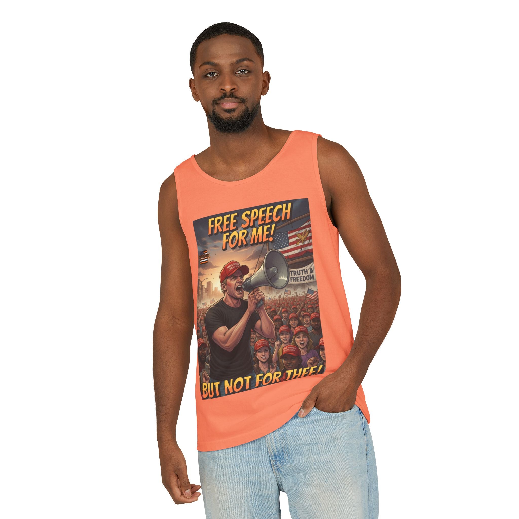 Free Speech For Me But Not For Thee Unisex Cotton Tank Top