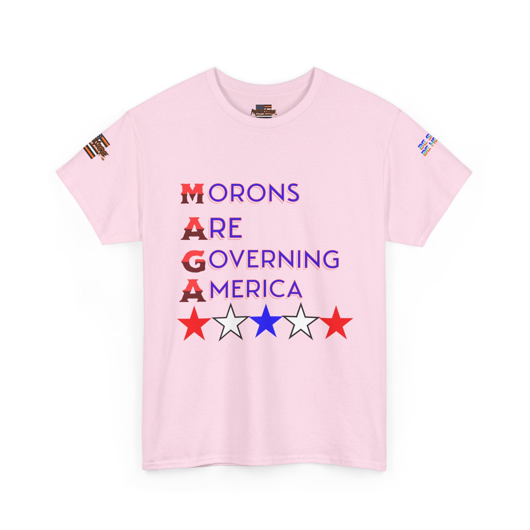 Morons Are Governing America Unisex Heavy Cotton Gildan Tee, Casual Wear, Gift for Activists, Comfortable Protest Wear