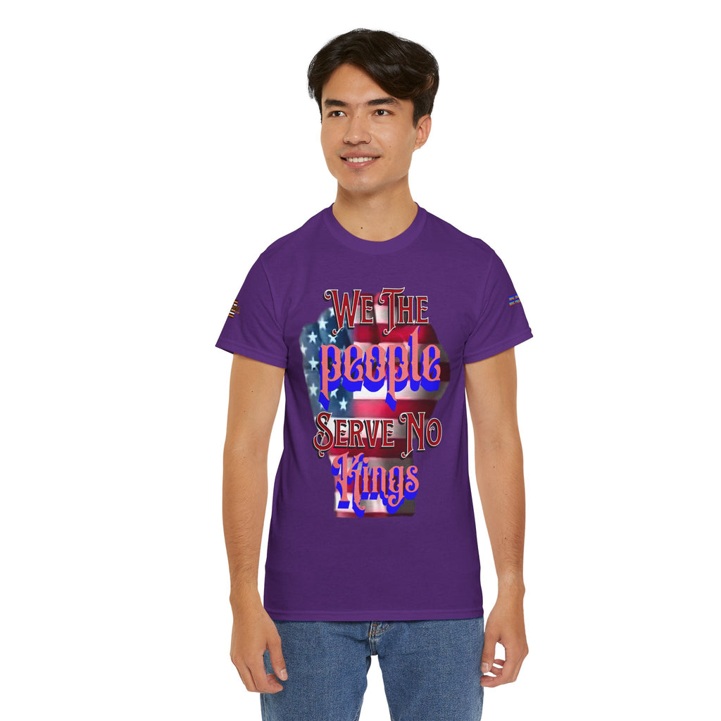 We The People Serve No Kings Unisex Heavy Cotton Gildan Tee