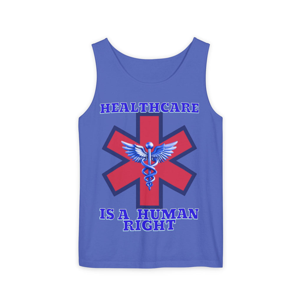 Healthcare is a Human Right Unisex Cotton Tank Top
