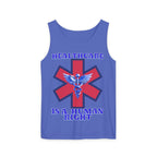 Healthcare is a Human Right Unisex Cotton Tank Top