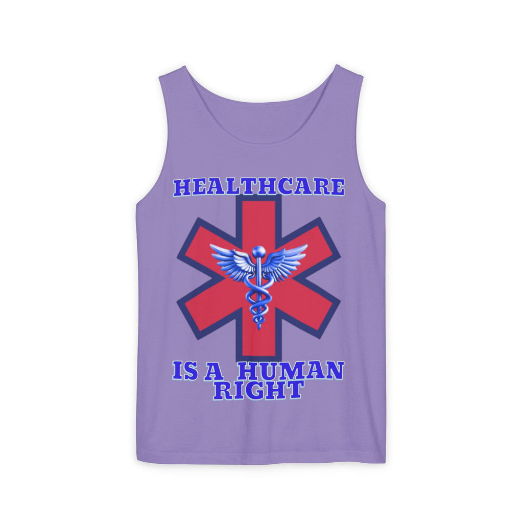 Healthcare is a Human Right Unisex Cotton Tank Top