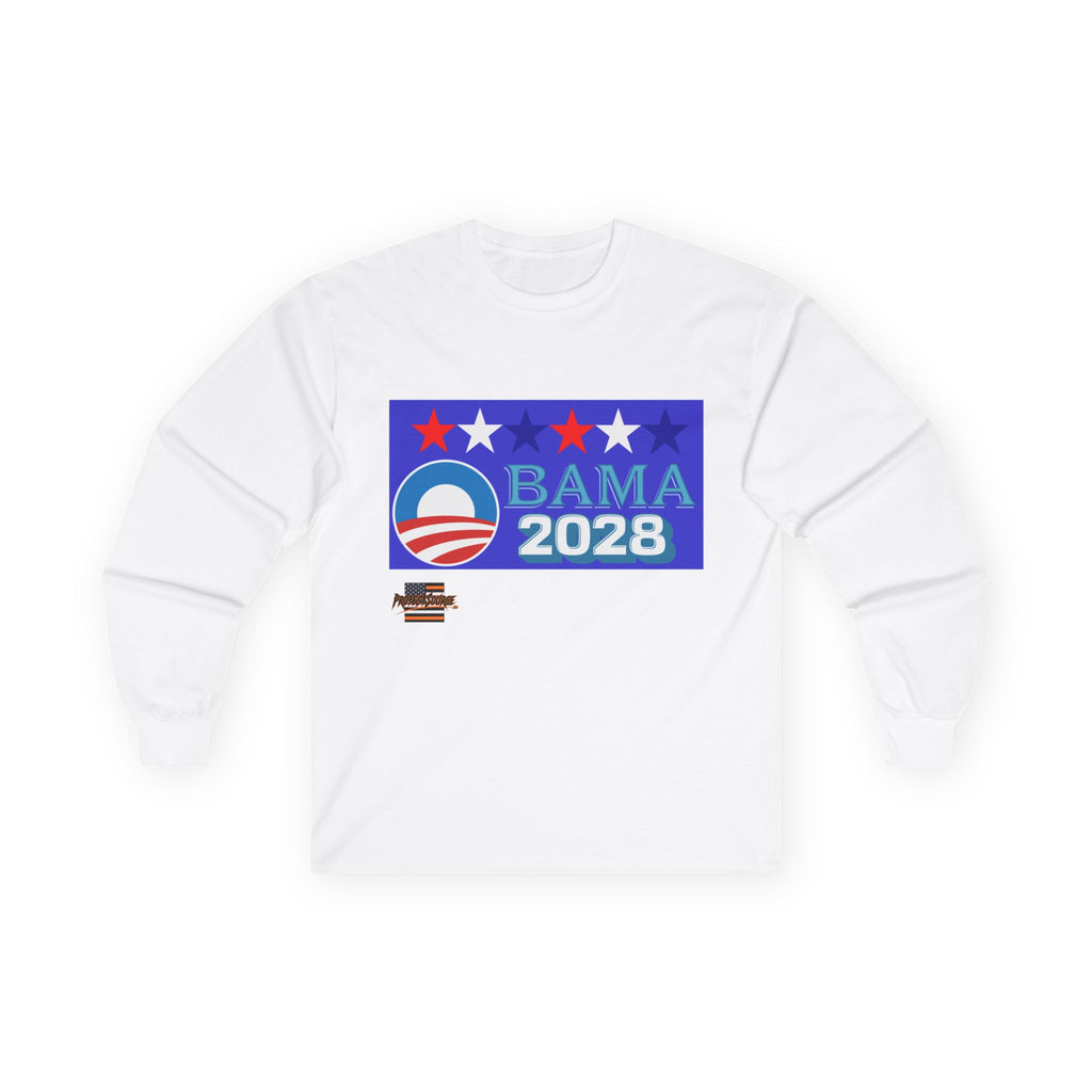 Obama 2028 Long Sleeve Cotton Gildan Tee