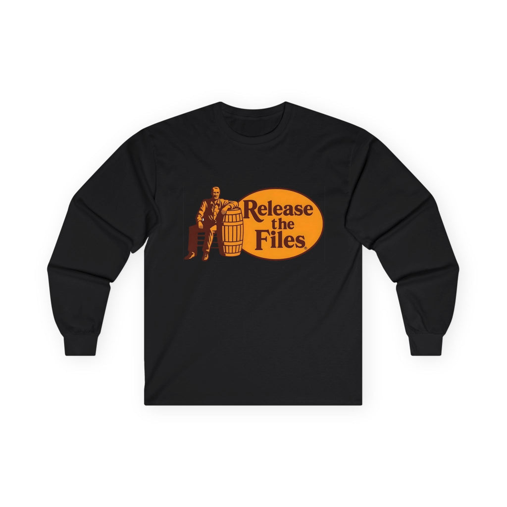 Release The Files Long Sleeve Cotton Gildan Tee