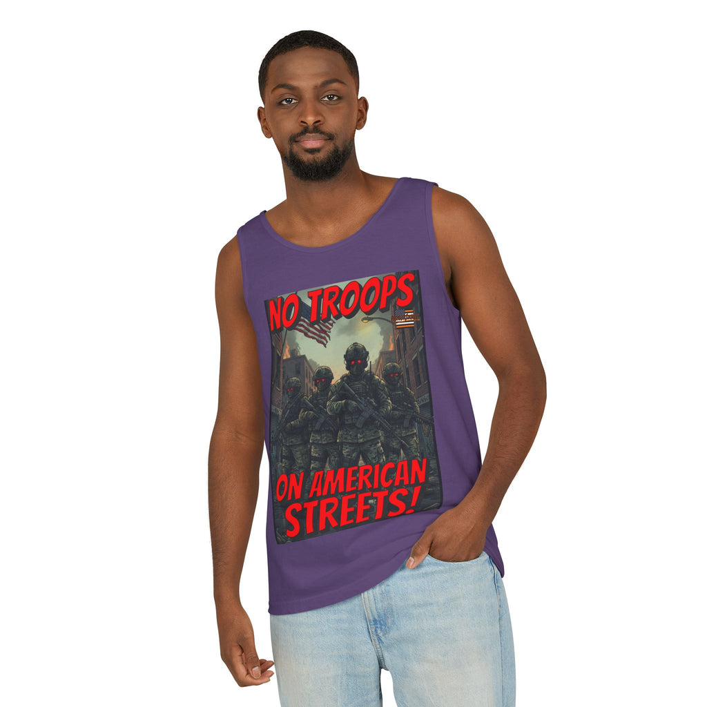 No Troops On American Streets Unisex Cotton Tank Top
