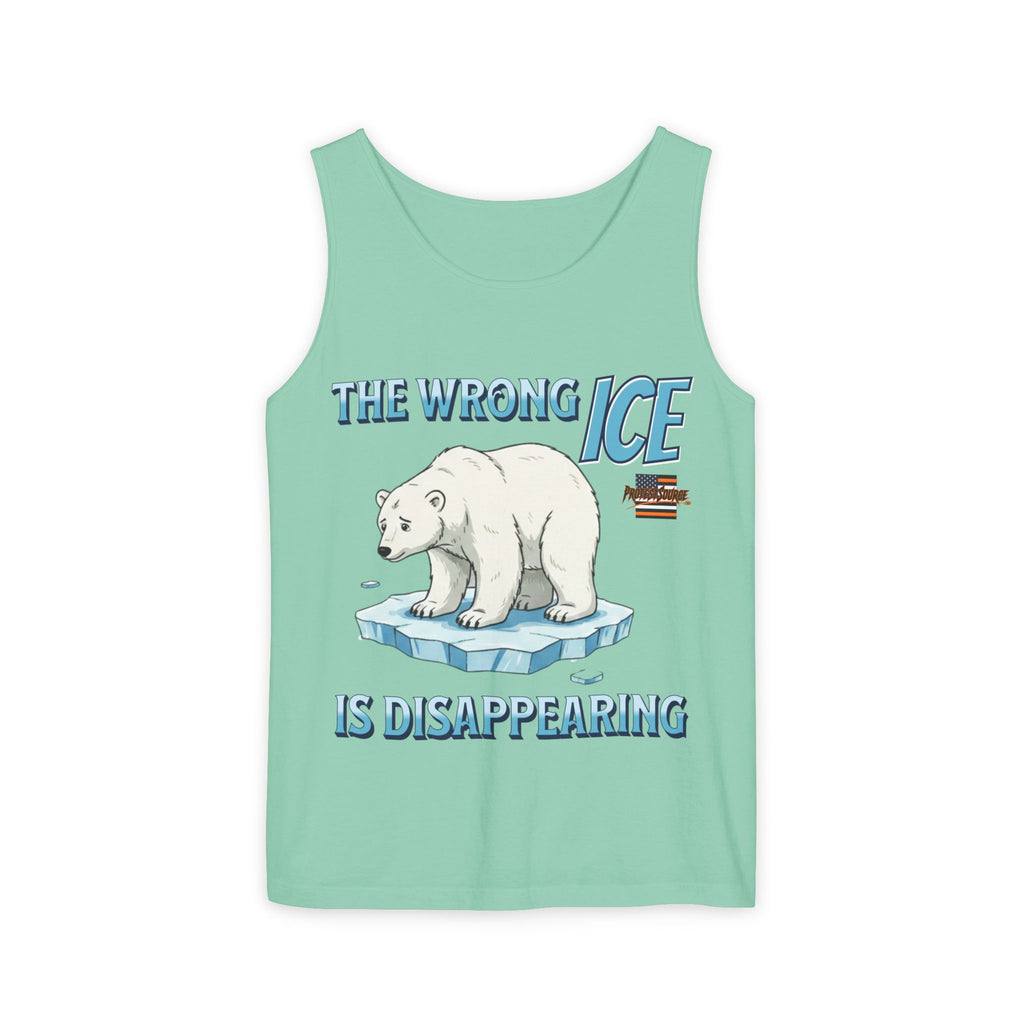 The Wrong ICE is Disappearing Unisex Cotton Tank Top