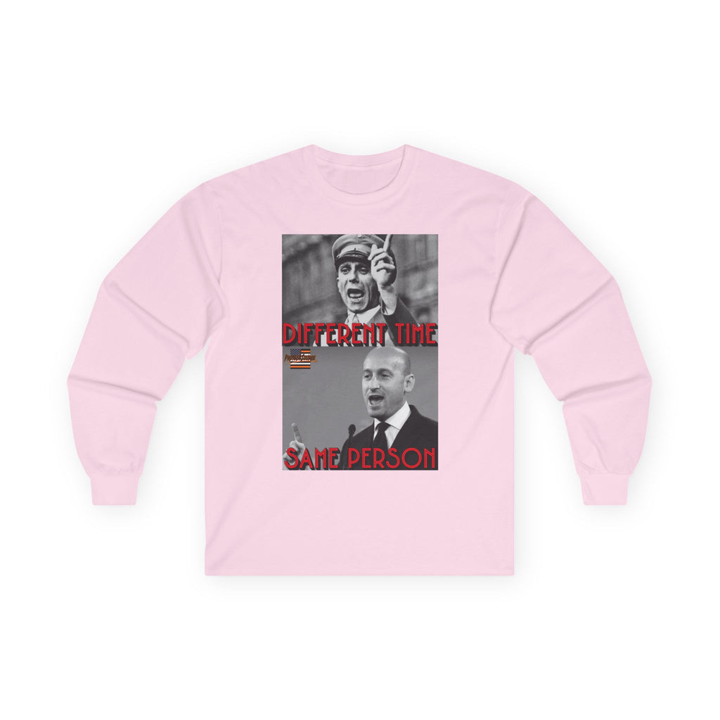 Different Time, Same Person Long Sleeve Cotton Gildan Tee