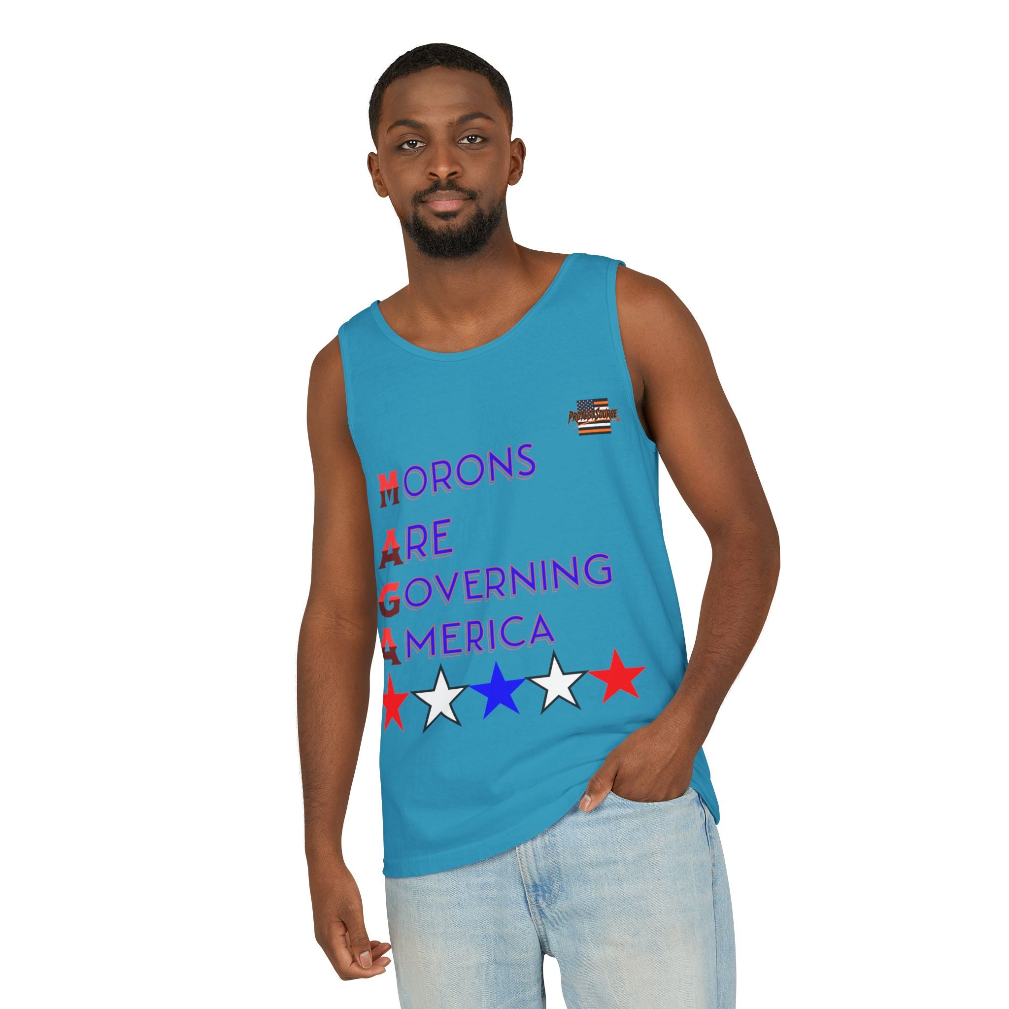 Morons Are Governing America Unisex Cotton Tank Top