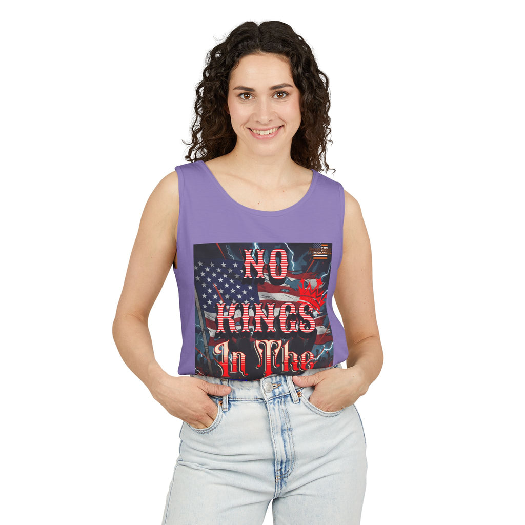 No Kings In The USA Unisex Cotton Tank Top