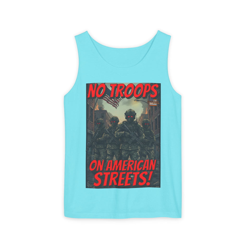 No Troops On American Streets Unisex Cotton Tank Top