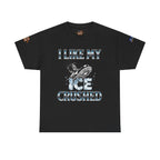 I Like My ICE Crushed Unisex Heavy Cotton Gildan Tee, Casual Wear, Gift for Activists, Comfortable Protest Wear