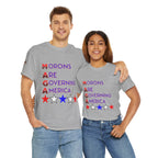 Morons Are Governing America Unisex Heavy Cotton Gildan Tee, Casual Wear, Gift for Activists, Comfortable Protest Wear
