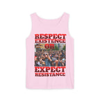 Respect Existence or Expect Resistance Unisex Cotton Tank Top