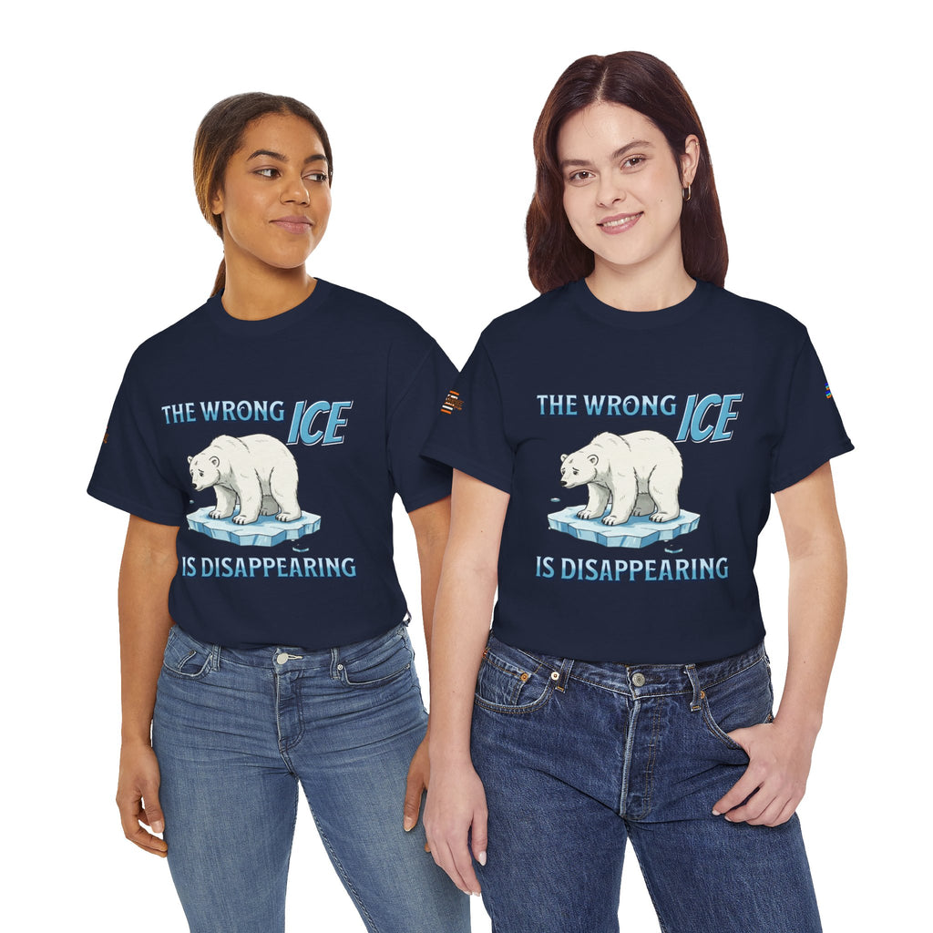The Wrong ICE is Disappearing Unisex Heavy Cotton Gildan Tee