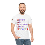 Morons Are Governing America Unisex Heavy Cotton Gildan Tee, Casual Wear, Gift for Activists, Comfortable Protest Wear